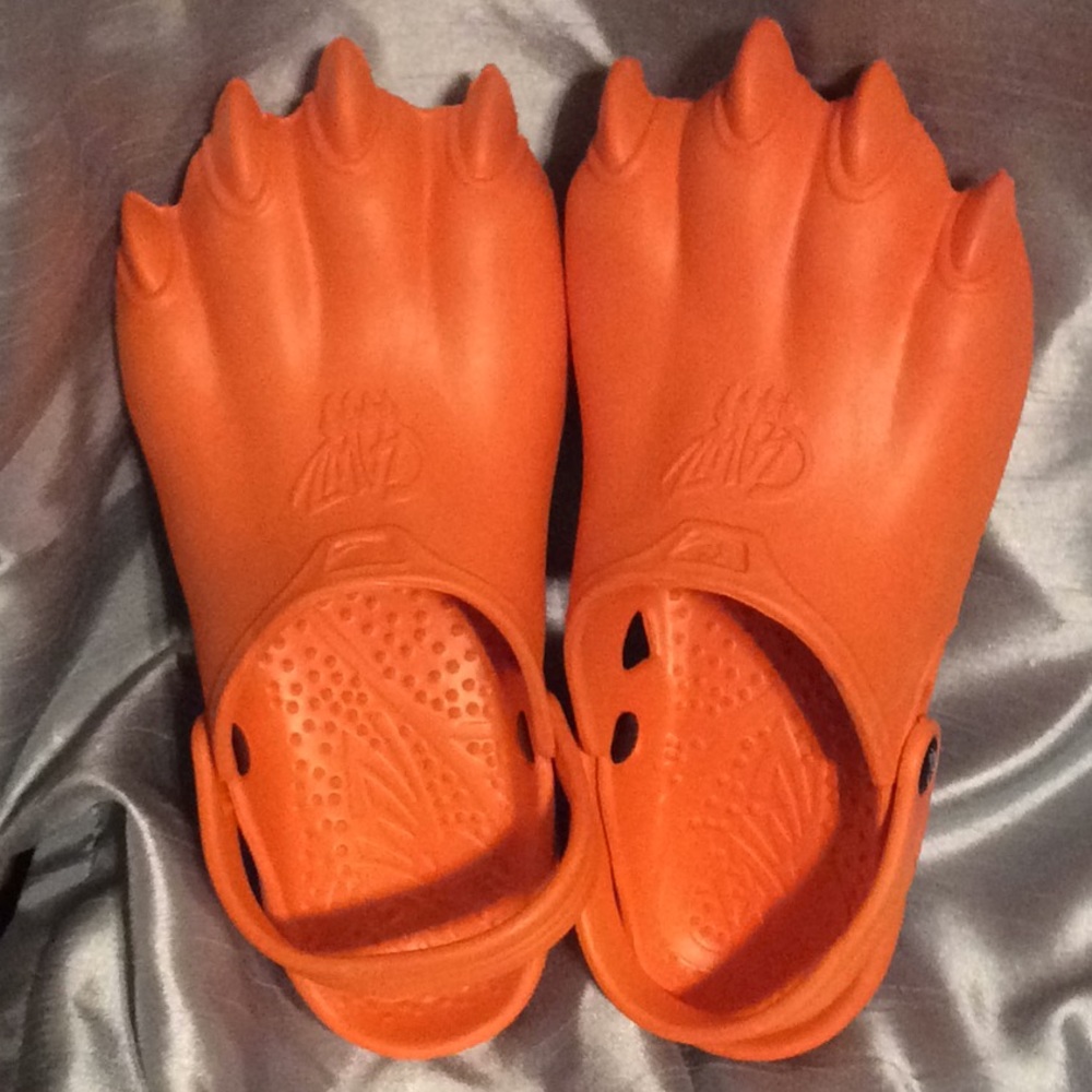 Orange Clawz Sandals, light, easy to clean, FUN!